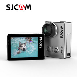 SJCAM SJ7 STAR （银色）运动摄像机 4K高清 户外航拍潜水防水防抖运动相机