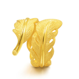 商品周生生 chow sang sang 足金爱情密语羽毛戒指 女款 86820r 15圈