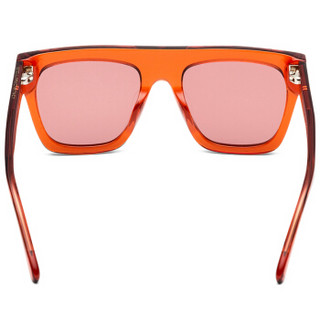 丝黛拉麦卡妮Stella McCartney eyewear 太阳镜儿童款 方框墨镜 SK0040S-001 橙色镜框橙色镜片 45mm