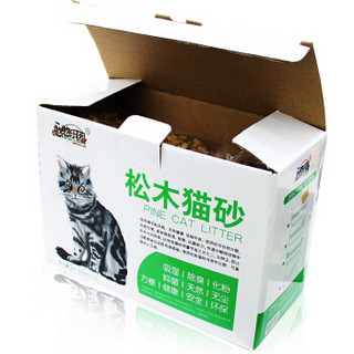 憨憨乐园 猫砂猫砂盆松木猫砂除臭猫沙猫咪宠物卫生猫用品礼盒装5L 2盒装