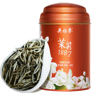 吴裕泰 伏花八窨肥芽鲜爽茉莉花茶中华茶叶特种1887罐装40g……