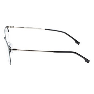 雨果博斯（HUGO BOSS）眼镜框 男女休闲黑色金属近视眼镜架超轻眉线框潮款光学镜框 0952/F-003/22-50