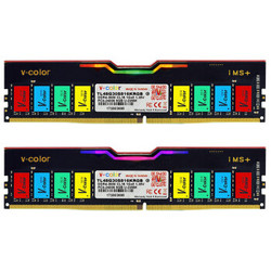 V-Color 全何 DDR4 3000 16GB(8GBx2条) 台式机内存 RGB灯条