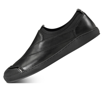 Cardanro 卡丹路 懒人时尚驾车皮鞋商务套脚休闲鞋 DX1880527 黑色 41