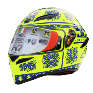 top冬季摩托车头盔 男女全盔跑盔 意大利机车赛车骑行头盔夏季 雪花