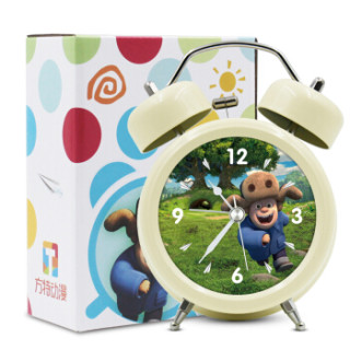 txl闹钟 儿童创意卡通熊熊乐园光头强夜光个性3寸打铃钟