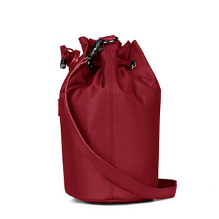 Lipault 时尚简约水桶包时尚女士斜挎包 纯色休闲单肩小包抽带包包P51*05026宝石红
