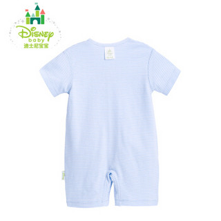 迪士尼(Disney)婴儿连体衣夏季新生儿纯棉短袖哈衣爬服162L678 淡蓝 6个月/身高66cm