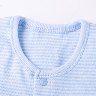 迪士尼(Disney)婴儿连体衣夏季新生儿纯棉短袖哈衣爬服162L678 淡蓝 6个月/身高66cm