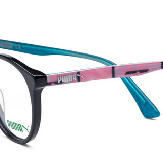 PUMA 彪马 eyewear 近视眼镜儿童款 板材光学镜架 PJ0019O-001 黑色镜框 46mm