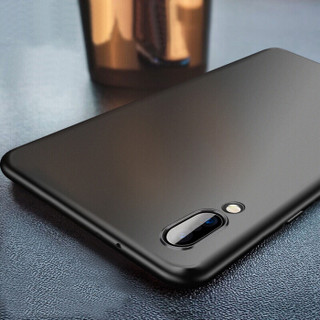 狄客  vivox21手机壳 微砂硅胶防摔软壳保护套 黑色（屏幕指纹版）