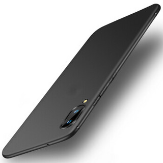 狄客  vivox21手机壳 微砂硅胶防摔软壳保护套 黑色（屏幕指纹版）