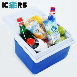 ICERS 艾森斯5L保温箱PU医用胰岛素冷藏箱户外车载冰箱带温显配4冰袋