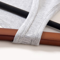 Miiow 猫人 背心男士背心夏季运动舒适上衣半袖修身无袖打底衫T恤薄款 三件装 MOT815101 白+白+黑 XL MOT815101 (白色、XL、棉 氨纶)