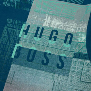 Hugo Boss 雨果博斯 男士蓝色混纺圆领短袖T恤 50372503 494 M