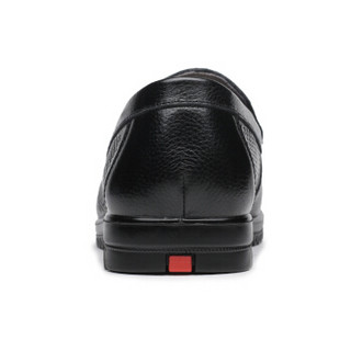 RED DRAGONFLY 红蜻蜓 男鞋舒适商务休闲打孔凉鞋皮鞋男  WTL80391/92/93 黑色 39