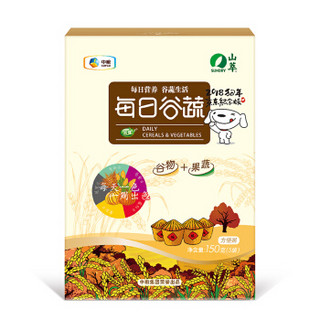 山萃 中粮 每日谷蔬 冲饮谷物 谷物果蔬 混合装 方便粥 (30g*5包) 150g/盒