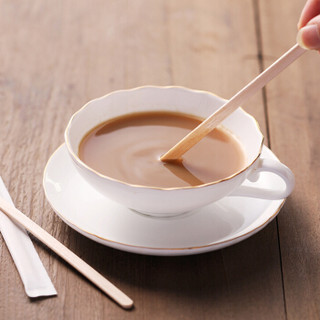 唐宗筷 一次性咖啡搅拌棒 木质咖啡调棒 14cm 1000支 C6656