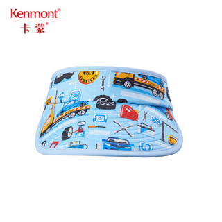 卡蒙（Kenmont）km-4631 3-6岁宝宝卡通遮阳帽户外儿童防晒帽春夏折叠空顶帽 浅蓝色 可调节52cm