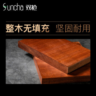 双枪 （Suncha）砧板 36*26*3.5cm加厚整木蔷薇木实木砧板厨房面板案板切菜板菜墩（把手随机）