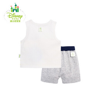 迪士尼(Disney)童装男童套装夏季纯棉肩开扣短袖外出服172T680 黄色 24个月/身高90cm