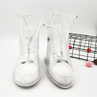 南极人雨鞋套男女通用雨天防水鞋套透明S（35-36）25.5CM19D026