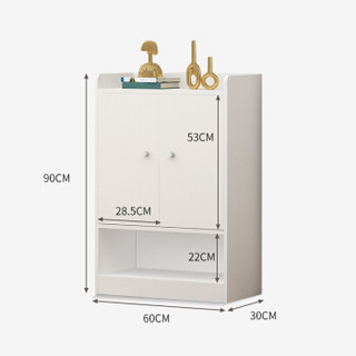家乐铭品 鞋柜 鞋架多层简易带门防尘储物柜收纳柜木质玄关柜X172-TM