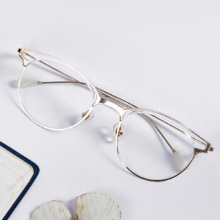 帕莎 Prsr 护目镜电脑专用 防蓝光眼镜 办公游戏平光电竞眼镜男女款PT66103-022透明白