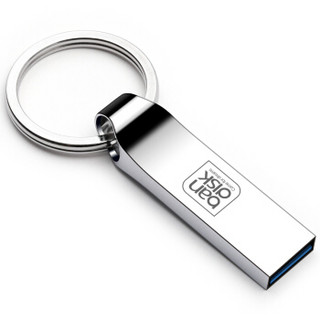 麦盘（bandisk）64GB USB3.0 U盘 MIX高速版 亮银色 大钢环便携设计 防水防震防尘 全金属电脑车载两用优盘