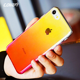 collen 苹果7/8手机壳 iPhone7/iphone8手机套 新款流光iphone8防摔壳 炫彩渐变粉