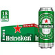 Heineken 喜力 啤酒 500ml*18听