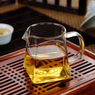 金熊 四方茶具高硼玻璃公道泡茶杯分茶器茶水杯子350ml JD326