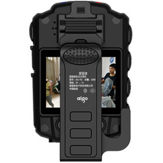 爱国者（aigo）DSJ-R2 执法记录仪 警用版 红外夜视1080P便携加密激光定位录音录像拍照对讲 32G 黑 厂家直送