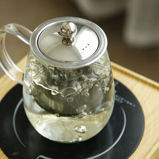 关耳窑  茶具套装茶具玻璃茶壶 艺宏堂 耐高温玻璃茶具花茶壶 直身玻璃套装