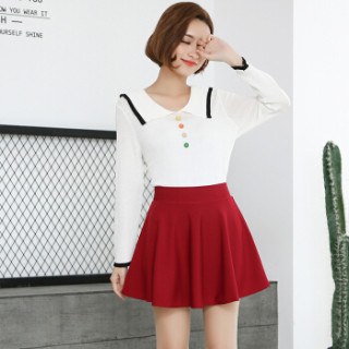 商品yuzhaolin 俞兆林 活力超短女士百褶a字女款高腰裙 ywdq182230