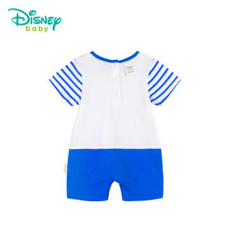 迪士尼(Disney)童装男宝宝衣服夏季男童短袖连体衣婴儿衣服182L740 宝蓝 12个月/身高80cm