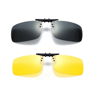 爱蚁（ianttek）AY-15 车载偏光太阳镜夹片 近视镜夹片式 太阳眼镜墨镜夹片 司机镜男女通用 黄色