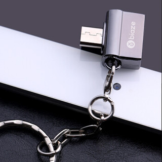 毕亚兹(BIAZE) Type-C转USB转接头  手机OTG 适用新MacBook/华为P10/荣耀V9/小米6等 深空灰 ZT12
