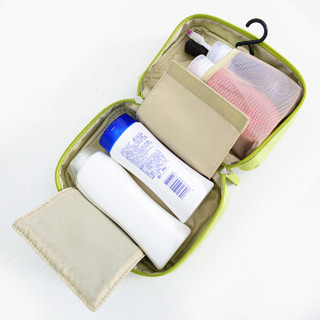 WYQN文艺青年 旅行便携款洗漱包男女户外收纳包化妆包旅行用品 米色