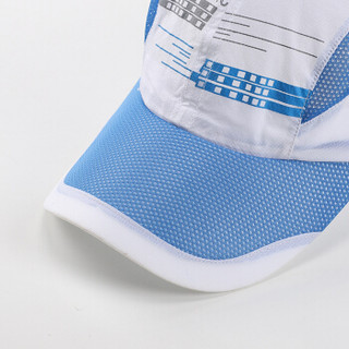 卡帝乐鳄鱼棒球帽 男女通用夏季防晒透气网眼女士遮阳帽C18C126 白色