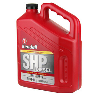 康度（Kendall）美国原装进口 SHP全合成柴机油 5W-40 CJ-4级 3.785L 汽车用品