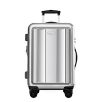 antler 安特丽 万向轮旅行箱包 商务行李箱男女拉杆箱28英寸密码箱托运箱子 PC A845 银色