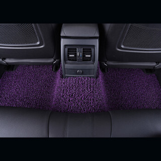 御马（yuma）丝圈汽车脚垫大众高尔夫7奥迪Q5 特斯拉 Model3 专车专用定制 下单备注车型年款 时尚系列紫黑色