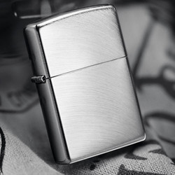 ZIPPO 之宝 24647 拱门弧形拉丝镀铬 打火机 *3件