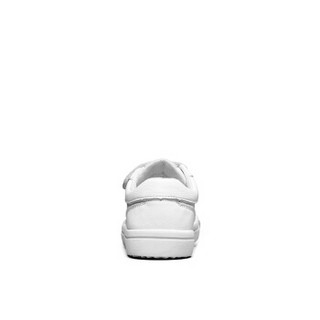 意尔康童鞋2019新品男女童小白鞋皮鞋魔术贴粉色儿童运动鞋ECZ8135410-2W 白色 30