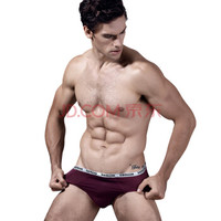 Kenhope 健之豪 内裤男士三角裤冰丝网孔轻薄透气男士内裤中腰三角裤3条装 KE571 混色 XL (紫红色、XL、三角裤、其他)