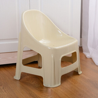 东旺（East well）儿童塑料椅子儿童凳子幼儿园靠背椅家居椅加厚型塑料耐摔 卡其色 DW6036