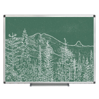 B.B.NEW 比比牛 90*120cm挂式绿板 磁性粉笔黑板 学生白板 教学写字板 BBND-G90120