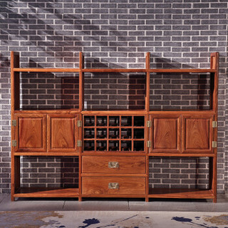 粤顺 红木餐边柜 中式实木橱柜餐厅家具储物柜 X14