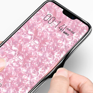 KEKLLE 苹果X手机壳iPhonex/10 全包硬壳钢化玻璃防摔仙女贝壳女新款潮牌 粉色